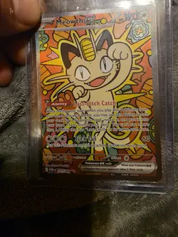 The Pokemon Company Meowth EX Full Art Holo Cat Basic Pokemon Card 121/088 - Image 3