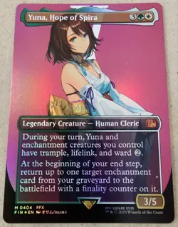 Yuna, Hope of Spira - #404 Foil (Borderless) Final Fantasy - Mtg - Image 1