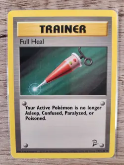 Pokemon Card Full Heal 111/130 Base Set 2 Unlimited Uncommon LP-NM WOTC 2000 - Image 1
