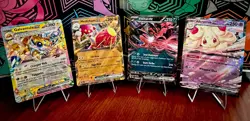 Pokemon TCG EX Double Rare Holo 4-Card Lot Galvantula Medicham Yveltal Alcremie - Image 1