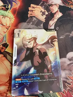 Gundam Card Game ST01-014 C+ Unforseen Incident Alt Art Miorine Rembran - Image 1