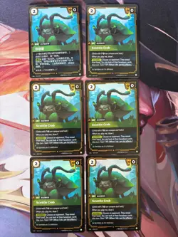 Riftbound Unleashed 11 Scuttle Crab cards + 1 chinese card - Image 3