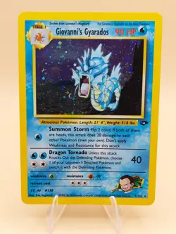 Giovanni's Gyarados Gym Challenge Holo Rare 5/132 Pokemon Card - 2000 - Image 1