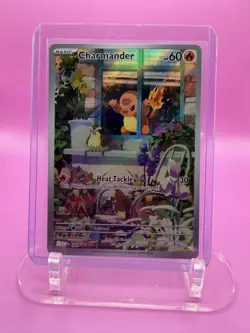 POKEMON Charmander 044 Sv Scarlet & Violet Promo Card Holo IR Illustration Rare - Image 1