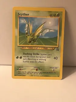 Pokemon TCG Scyther 45 Black Star Promo Card 2000 Slasher Strike- Excellent!! - Image 3
