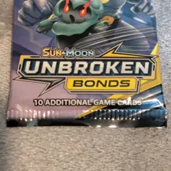 Pokemon TCG Sun & Moon Unbroken Bonds Booster Pack (10 Cards) English 6+ Machamp - Image 3
