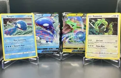Crown Zenith Sea and Sky Box Promo Set w/ Rayquaza Kyogre Pokemon Cards NM/M - Image 1
