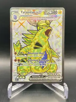Tyranitar ex 211/197 Obsidian Flames Full Art Ultra Rare Holo Pokemon Card NM/M - Image 1
