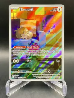 Skwovet 222/198 SV1 Base Set Illustration Rare Full Art Holo Pokemon Card NM/M - Image 1