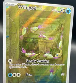 Wimpod 191/182 Paradox Rift Illustration Rare Full Art Holo Pokemon Card NM/M - Image 3