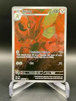 Scizor 205/197 Obsidian Flames Illustration Rare Full Art Holo Pokemon Card NM/M - Image 1