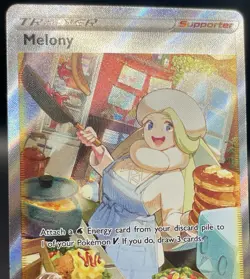 Melony GG64/GG70 Crown Zenith Ultra Rare Female Trainer Pokemon Card NM/M - Image 3