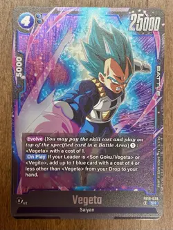 Vegeta FB10-039 SR Cross Force Super Rare Foil Dragonball Super Card Game NM/M - Image 1