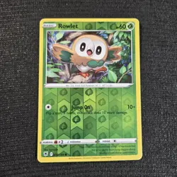 Pokemon TCG Astral Radiance Rowlet Reverse Holo 19/189 Card - Image 1