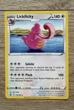 Pokemon Lickilicky 114/163 - SWSH05: Battle Styles Rare Regular Card NM - Image 1