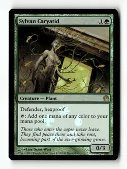 MTG Foil Sylvan Caryatid - Buy-A-Box Promos Moderately Played English - Image 1