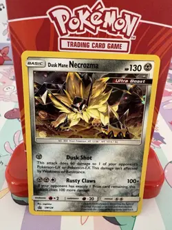 Pokemon Dusk Mane Necrozma SM124 Sun & Moon Promo Cards Holo LP - Image 1