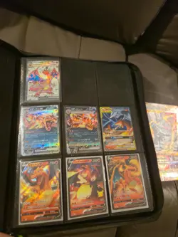 Vault X 9 pocket binder with 83 Pokemon Cards Plus more V cards - Image 1