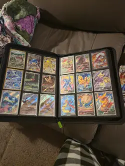 Vault X 9 pocket binder with 83 Pokemon Cards Plus more V cards - Image 2
