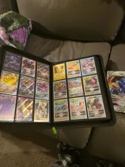 Vault X 9 pocket binder with 83 Pokemon Cards Plus more V cards - Image 4