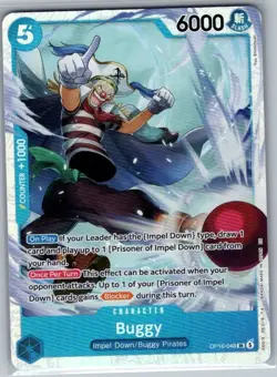 Buggy (048) OP16-048 SR The Time of Battle - One Piece Card - NM - Image 1