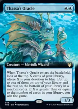 Thassa's Oracle (Extended Art) - Near Mint MTG Theros Beyond Death - Image 1