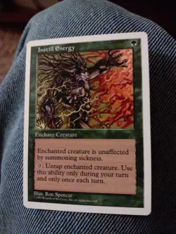 Magic The Gathering Instill Energy 5th Edition MTG CCG TCG NM+ - Image 1