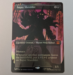 Wizards of the Coast MTG Super Shredder Borderless Foil TMNT Mythic 217 - Image 1
