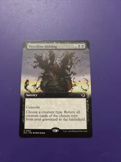 Bloodline Bidding (Extended Art) Lorwyn Eclipsed Regular Near Mint Condition - Image 1