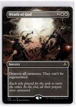 Wrath of God (Borderless) 416 Rare Dominaria Remastered Magic: The Gathering NM - Image 1