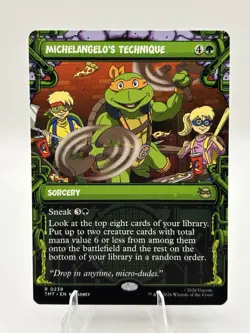 Michelangelo's Technique (Showcase) Teenage Mutant Ninja Turtles Foil - Image 1