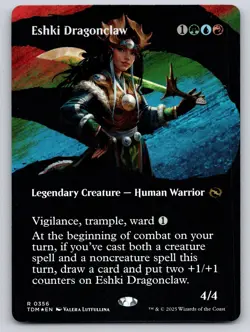 Eshki Dragonclaw (Borderless) 356 Tarkir: Dragonstorm Foil NM - Image 1
