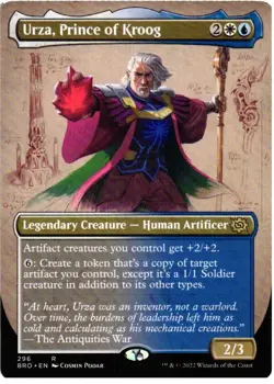 Urza, Prince of Kroog (Borderless) 296 The Brothers' War Magic: The Gathering NM - Image 1