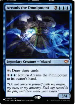 Arcanis the Omnipotent 042/082 Mythic The List Reprints NM MTG - Image 1