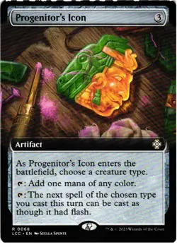 Progenitor's Icon (Extended Art) 68 Commander: The Lost Caverns of Ixalan NM MTG - Image 1