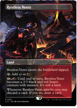 Restless Vents (Borderless) 351 R The Lost Caverns of Ixalan NM MTG - Image 1