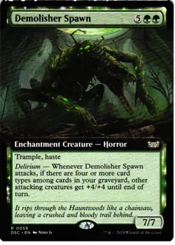 Demolisher Spawn (Extended Art) 59 Commander: Duskmourn: House of Horror NM MTG - Image 1