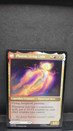 FOIL Monica Rambeau / Photon Living Light Marvel Super Heroes Magic MTG mythic - Image 2