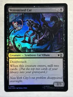Venomized Cat Commander: Marvel Super Heroes Foil - Image 1