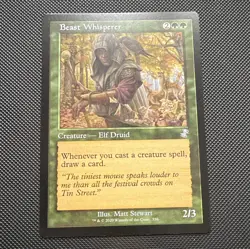 MTG Beast Whisperer Core Set 2021 Rare Regular English Green 356 Elf Druid - Image 1