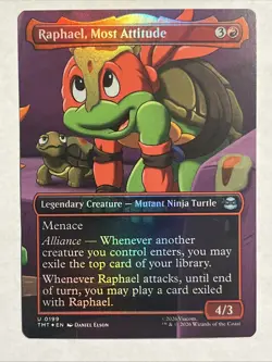 Raphael, Most Attitude (Borderless) Teenage Mutant Ninja Turtles Foil - Image 1