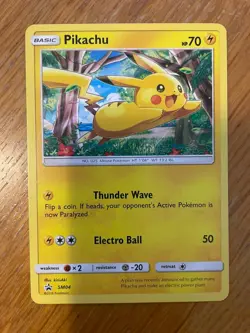 Pokemon Card Pikachu SM04 Black Star Promo Sealed Non Holo MP - Image 1