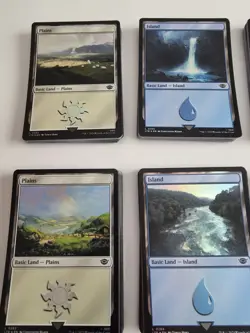 Magic The Gathering Lord Of The Rings Over 200 Foil Basic Lands NM - Image 2