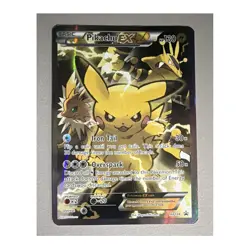 Pokemon Pikachu EX Full Art Holo Black Star Promo XY124 130 HP Card - Image 1