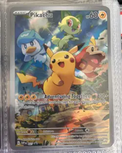 Pikachu 027 Black Star Promo Card Scarlet & Violet Pokemon TCG NM - Image 1