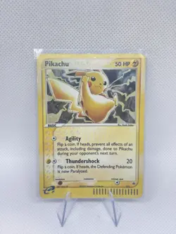 Pikachu 012 Black Star Promo EX Series Collector's Tin Holo Pokemon Card MP - Image 3