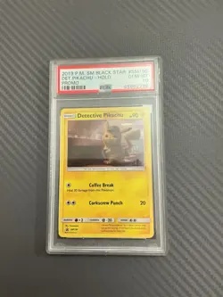 Pokemon TCG Detective Pikachu Black Star Promo Card SM190 PSA 10 - Image 1