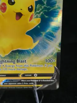 Pokemon Pikachu v TCG SWSH198 Black Star Promo Card - Image 5