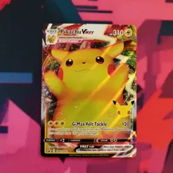 Pikachu VMAX SWSH062 SWSH Black Star Promo Full Art Pokemon Card NM English - Image 1