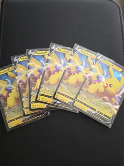 Pokemon TCG Pikachu v SWSH061 Black Star Promo Rare Holo Foil Card NM Condition - Image 2